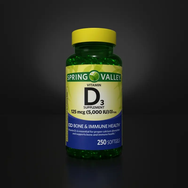 Spring Valley D3 Softgels Studio